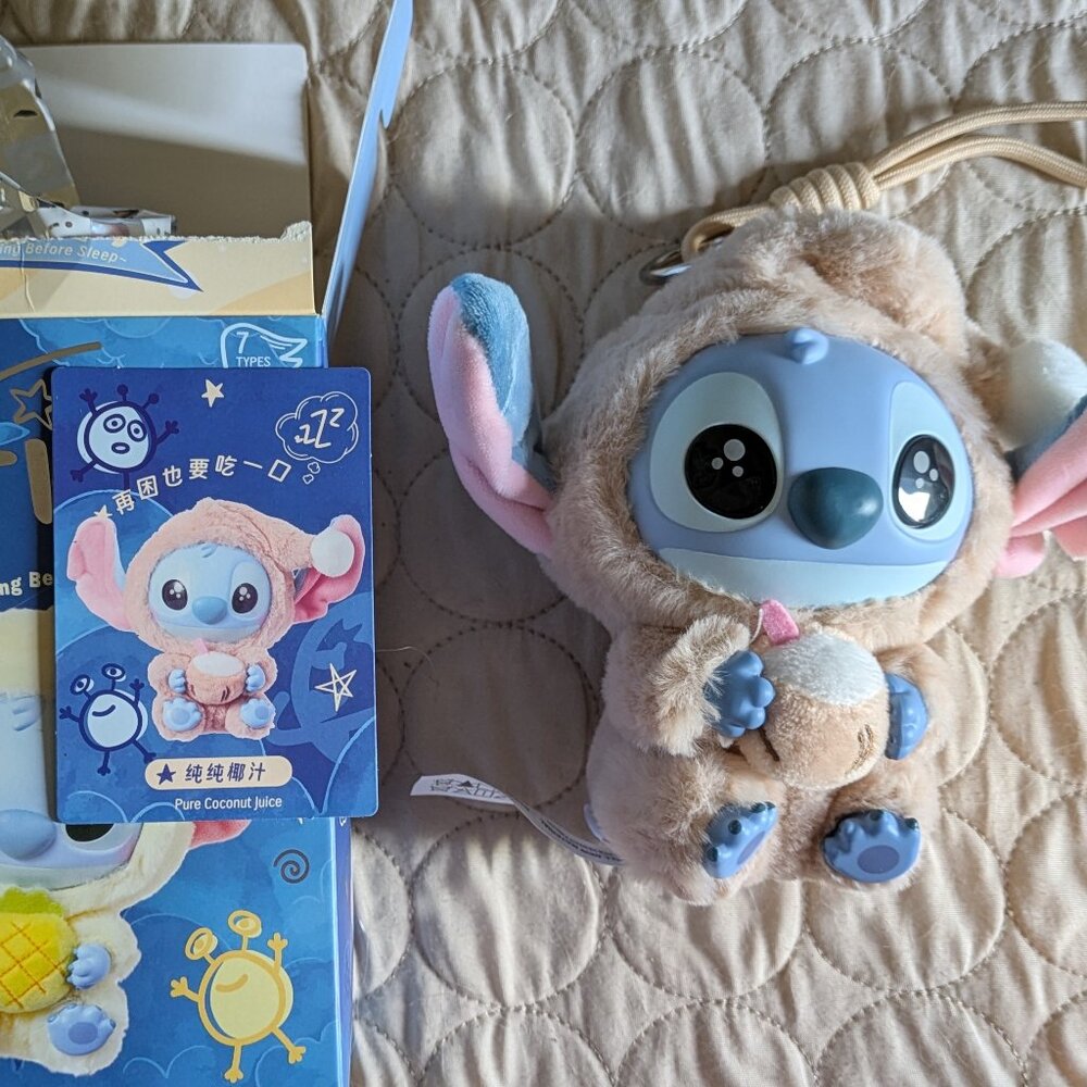 Disney Stitch Miniso Eat Something Before Sleep Surprise Box - Opened Pure Cocon